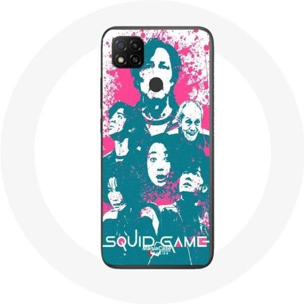 Funda Xiaomi Redmi 9C El Juego Del Calamar PóSter Personajes Logo-image