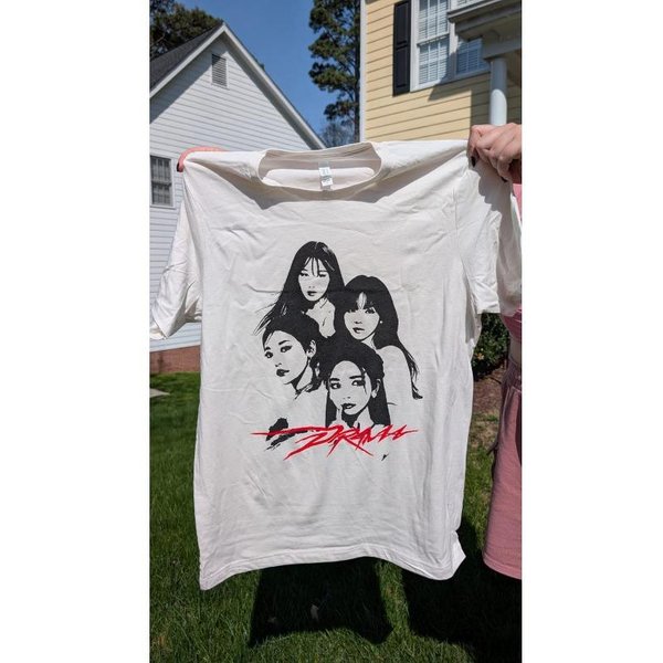 2026 Aespa Drama Moda De Verano Tendencia Hombres Mujeres Top Vintage Hip Hop Streetwear Camiseta Oversize Manga Corta Ropa Casual Y2K M Beige-image