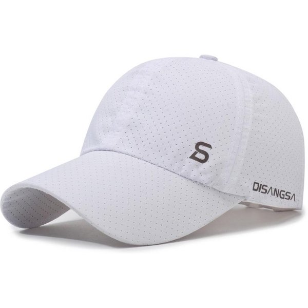 MęSka Czapka Z Daszkiem Typu Duckbill, SzybkoschnąCa, OddychająCa, ChroniąCa Przed SłOńCem, Na AktywnośCi Na śWieżYm Powietrzu Adjustable White-image