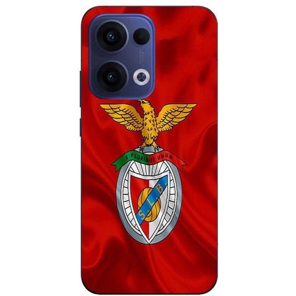 Coque De TéLéPhone - Maniacase - Oppo Reno 13 5G - Silicone - Souple - SLB Benfica Rouge Negro-image