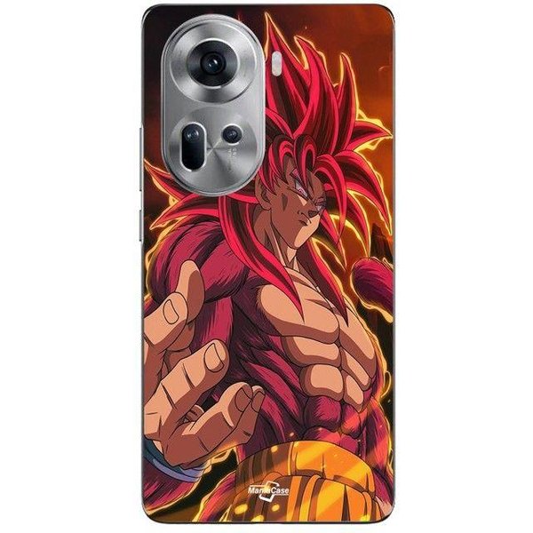 Coque De TéLéPhone - Maniacase - Oppo Reno 11 5G - Silicone - Souple - Dragon Ball Goku SSJ4 Negro-image