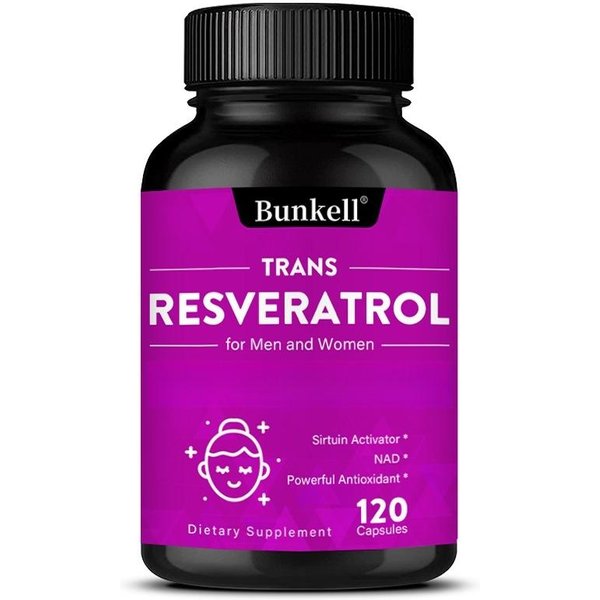 Vitamina C 120 Mg, Extracto De Trans-Resveratrol 99% Puro 500 Mg, 120 CáPsulas Por Botella 120 Capsules-image