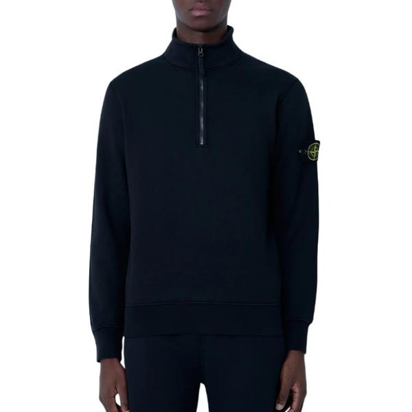 Stone Island Bluza Z Naszywką I KołNierzem StojąCym, Z DłUgim RęKawem, MęSka L1S156100070S0051-V0029 XL Black-image