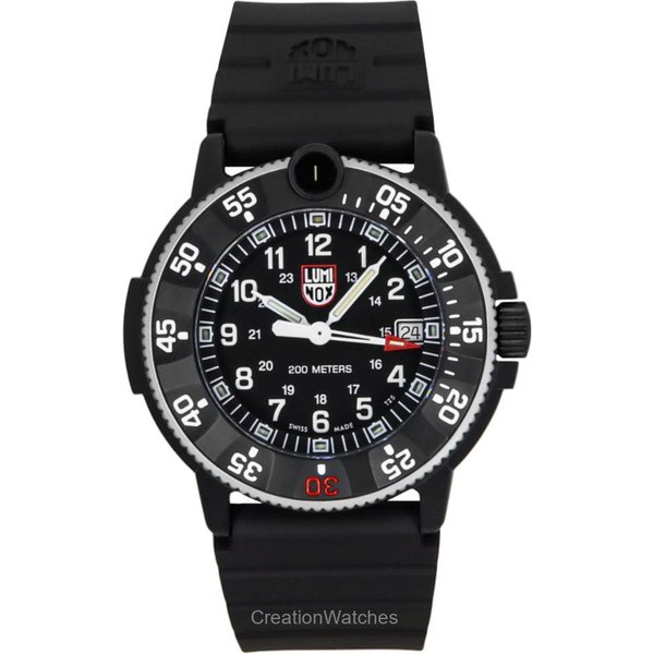 Reloj Para Hombre Luminox Navy Seal Original 3001 Heritage Esfera Negra Cuarzo Diver's XS.3001.H 200M-image