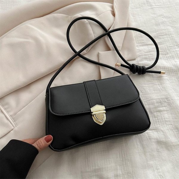 Bolso Retro De Nicho Para Viajero Nuevo Invierno Simple Retro Moderno Bolso De Hombro Simple Moda Bolso Cuadrado PequeñO Mujer Gray-image