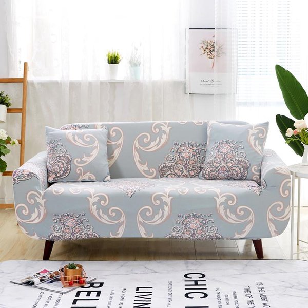 Funda EláStica Para Sofá, Funda EláStica Para Sofá, Fundas De Sofá Ajustadas Para Sala De Estar, Muebles Seccionales, Sillones De 1/2/3/4 Plazas 1-Seat 90-140Cm White-image