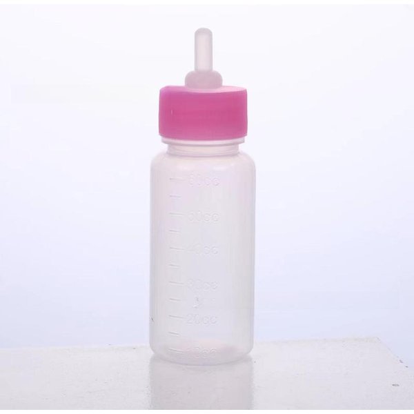 BiberóN De AlimentacióN Para Cachorros, Gatitos Y Mascotas, 60Ml, Para Perros PequeñOs, Alimentador De Animales Para BebéS, Accesorios Para Mascotas Color Rosa-image