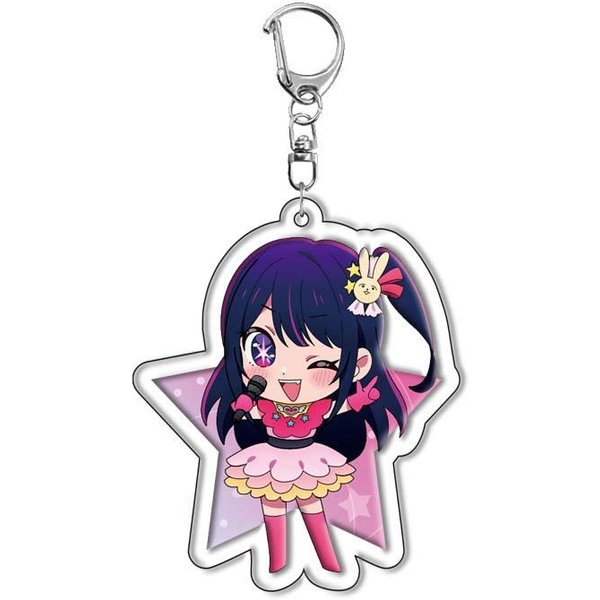 Oshi NO KO Hoshino Rubii Anime Akrylowy Breloczek Urocze Zawieszki Do Torebki Wisiorek Prezent Zabawny Breloczek Do Kluczy Uroczy PamiąTka Kreatywny Breloczek 6 Cm Blue-image