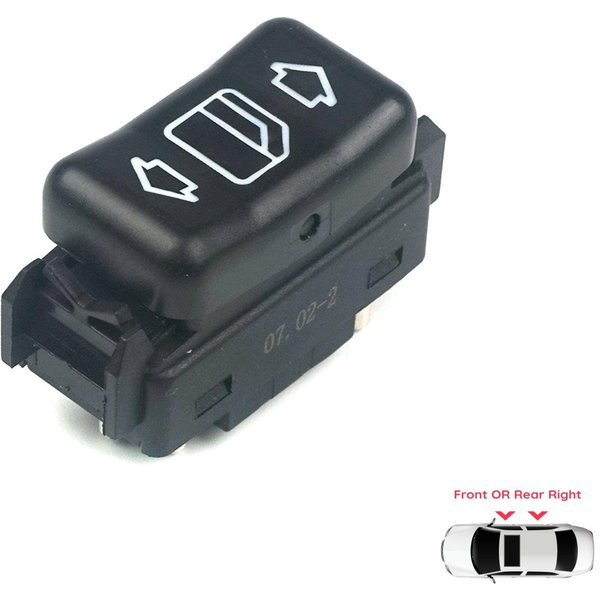 BDP632 PrzełąCznik Okna Konsoli śRodkowej Prawy Przedni Lub Tylny Dla Mercedes W124 A124 C124 S124 W126 C126 W463 W201 190 A1248204510-image