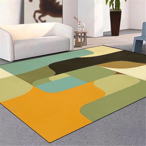 Nowoczesny Geometryczny Abstrakcyjny DużY Dywan Do Wystroju Salonu Dywanik W Strefie Sofy 120X160Cm(46X62In)-image