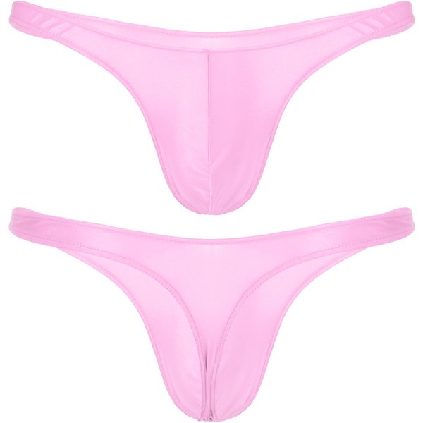 Stroje KąPielowe MęSkie Stroje KąPielowe BłYszcząCe Z GąBką UwypuklająCą Stringi Bielizna Mini Bikini Majtki Z Niskim Stanem Kalesony Stroje KąPielowe Figi Do KąPieli Majtki XXL-image