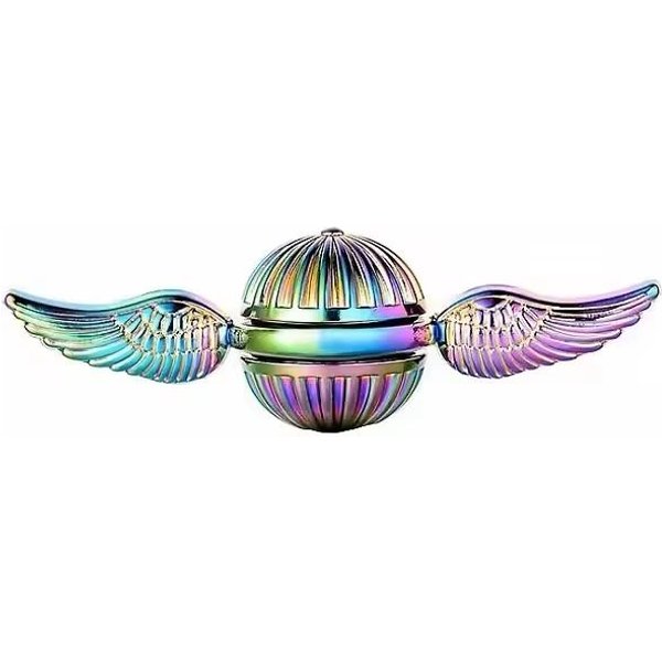 1 Sztuka EDC Fidget Spinner ObracająCe SkrzydłA Na Palec ŻYroskop Metalowa Kula Biurko OdstresowująCa Antystresowa Zabawka Dzieci DorosłY Beige-image