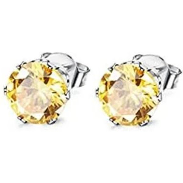 Nuevos Pendientes Cuadrados Sencillos Y Elegantes De Circonita CúBica Bling Amarillo Cz Colgantes JoyeríA De Lujo Para Bodas Y Compromisos De Mujer Beige-image