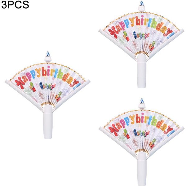 1/2/3 Szt. ŚWieczka Urodzinowa Niespodzianka Wachlarz Dzieci Happy Birthday Party Dekoracja DIY Topper Na Tort ŚWieczki ArtykułY ChłOpiec Dziewczynka Upominki-image