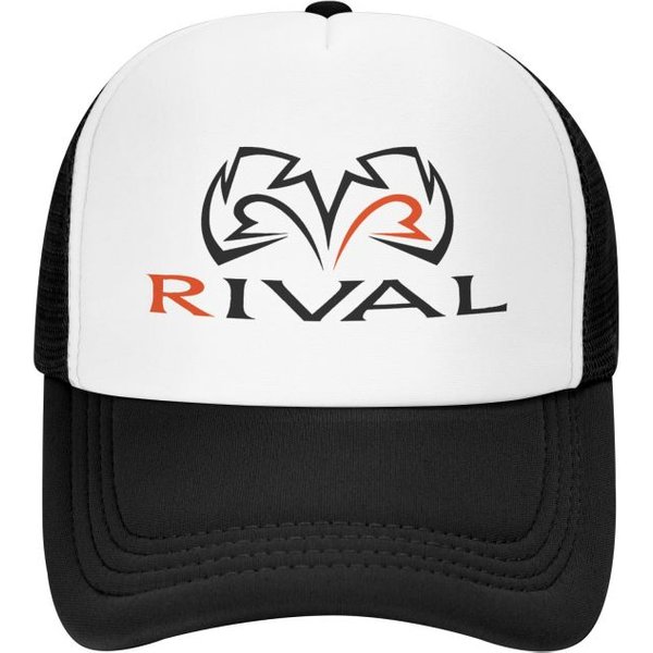 Rival Boxing Nadruk Siatkowe Czapki Baseballowe Unisex Hip Hop Regulowana Czapka Snapback Kobiety MężCzyźNi Letnia Codzienna Daszki PrzeciwsłOneczne Czapki Adjustable Czarny-image