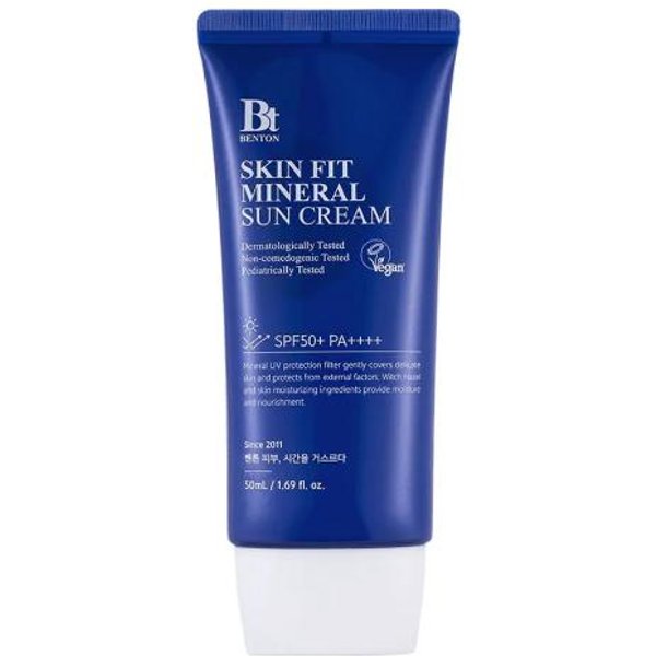 Benton Skin Fit Mineralny Krem Z Filtrem SPF50+ Pa++++ 50Ml – 100% Mineralny Krem Z Filtrem Dla SkóRy WrażLiwej 50Ml-image