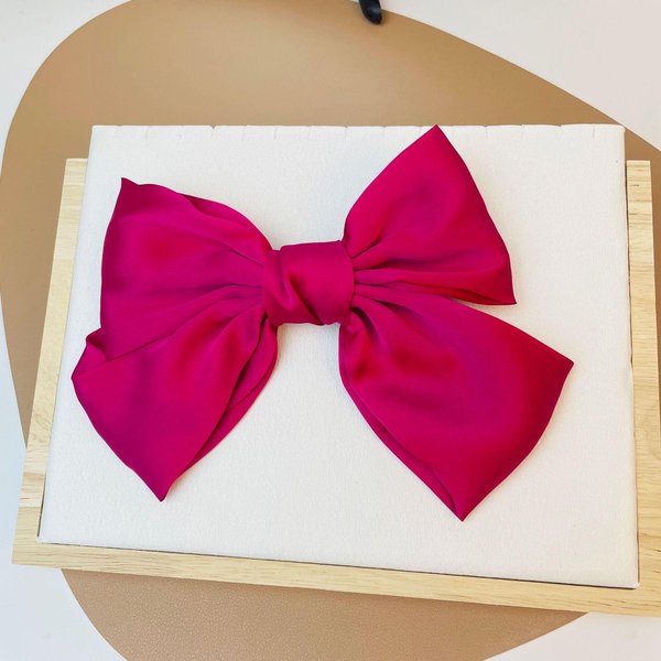 Lazos Grandes Para El Cabello Pinzas Para El Cabello SatéN Lazo De Mariposa De Dos Capas Para Mujeres Horquillas Con Lazo Accesorios Para El Cabello De NiñAs A La Moda Barrettes-image