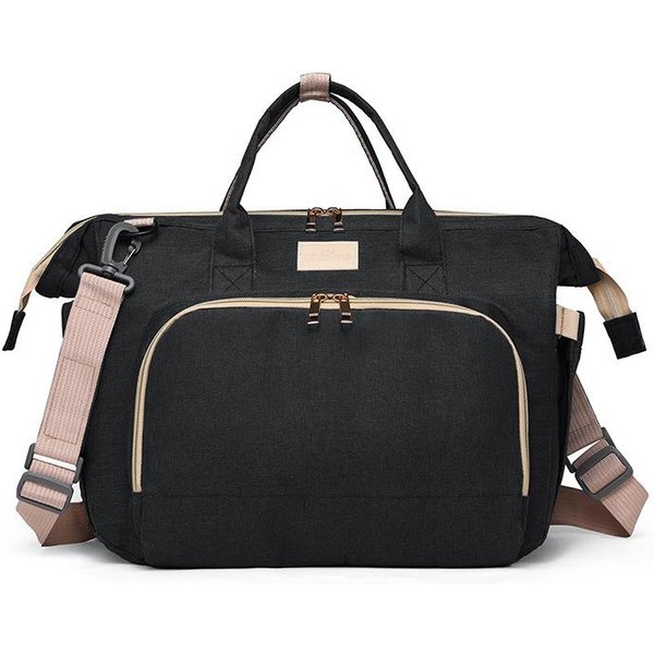 Tela Oxford Bolsa Multifuncional Para Madre Y Bebé Salir Con Bandolera De Un Hombro Gran Capacidad Bolsa Para Madre Azul-image