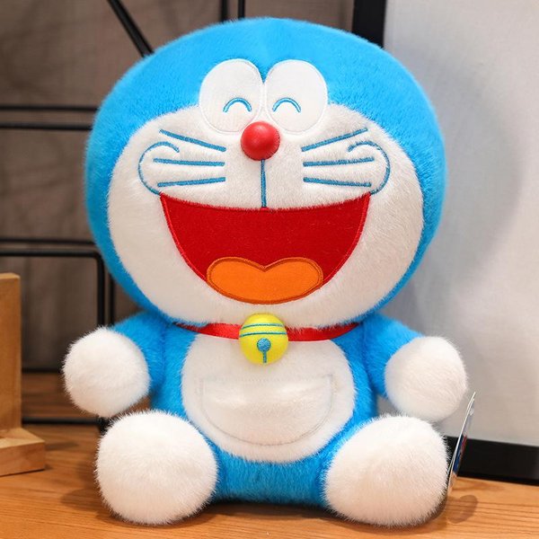 KreskóWka Doraemon Kawaii Pluszowa Zabawka MięKki Wypchany Zwierzę Lalka Lalki Figurki Anime Dekoracja Pokoju Prezenty Urodzinowe Dla Dziewczyny 28Cm-image