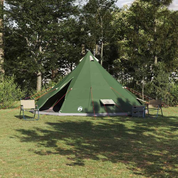 Namiot Tipi Z Dachem I Schowkiem Zielony 560 X 560 X 300 Cm Tafeta-image