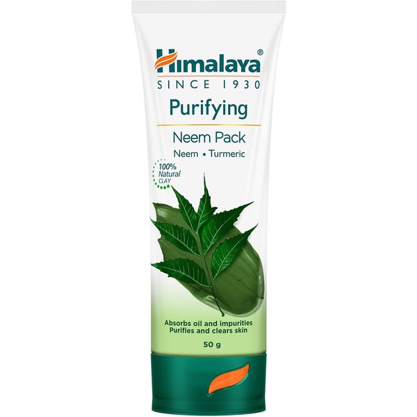 Himalaya Herbals OczyszczająCa Maska Neem 50G Naturalna Maska Na Twarz Do PielęGnacji SkóRy TłUstej I SkłOnnej Do TrąDziku-image