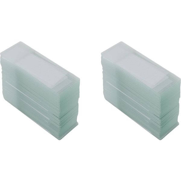 100 Piezas Portaobjetos De Microscopio Esquina Redondeada Portaobjetos De Vidrio En Blanco Para Muestras HúMedas Para ObservacióN De Muestras De Laboratorio-image