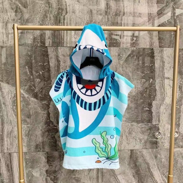 Toalla De BañO Para NiñOs Capa Albornoz Para NiñOs ImpresióN De Dibujos Animados Toalla De BañO Con Capucha Toalla De Playa-image