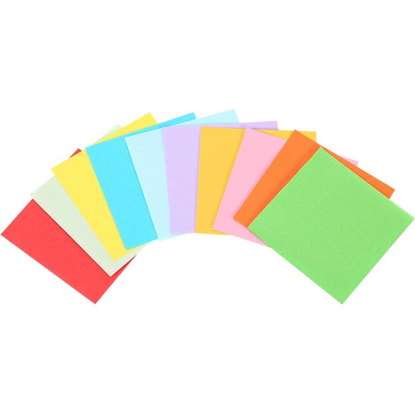 520 Piezas De Papel Plegable Cuadrado De 10 Colores, Hojas De Papel Para Origami De Doble Cara Coloridas, Hojas Para Manualidades De Grullas De 5 X 5 Cm-image