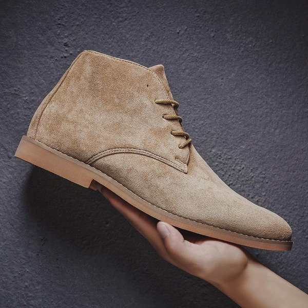 Botas Chelsea De Moda Para Hombre Primavera OtoñO Botas Casuales CláSicas Zapatos De Moda Masculina Hombre Con Cordones Casual Botas Negras Marca Botas De Hombre 658 42-image
