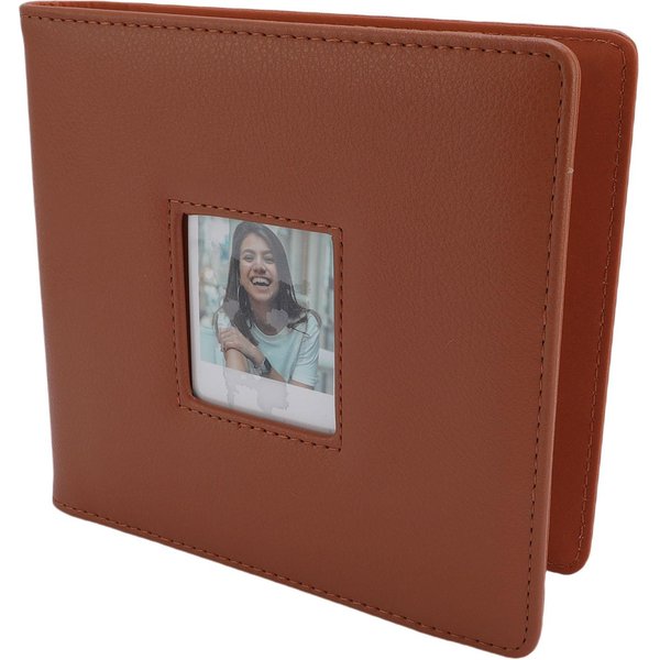 ÁLbum De Fotos De 288 Bolsillos Apto Para CáMara InstantáNea Polaroid Go Cuero PU PP ÁLbum Libro Para Fotos PequeñAs MarróN-image