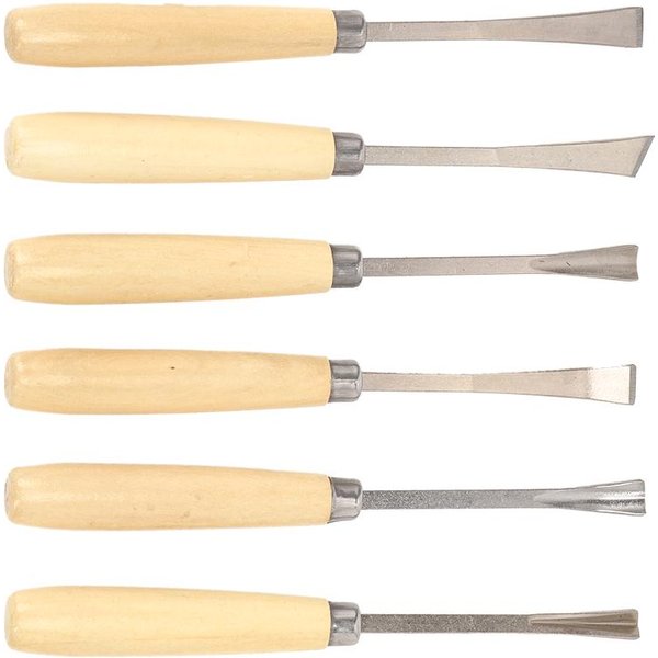 Juego De 6 Cinceles Para CarpinteríA Herramienta De Tallado Cincel Para Grabado Cuchillo Herramientas Para CarpinteríA-image