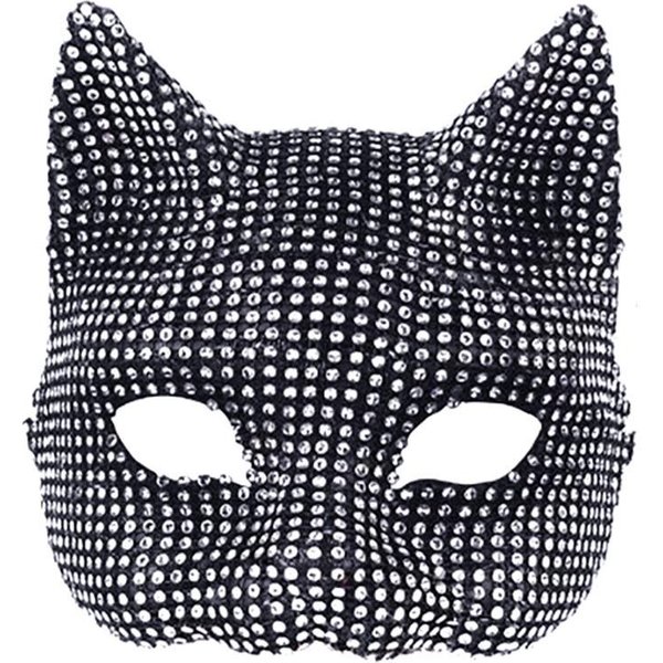 Juego De Rol MáScara sexy Para Mujer Media Cara Gato Cosplay MáScara Brillante MáScara De Fiesta De Halloween Baile De MáScaras MáScaras De FantasíA Accesorios De Escenario-image