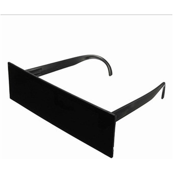 Gafas De Sol Cuadradas Con PíXeles Codificados Marco Largo Negras Gafas De Sol Planas Rectangulares Bola De Fiesta Gafas De Sol De TamañO Grande Unisex Black-image