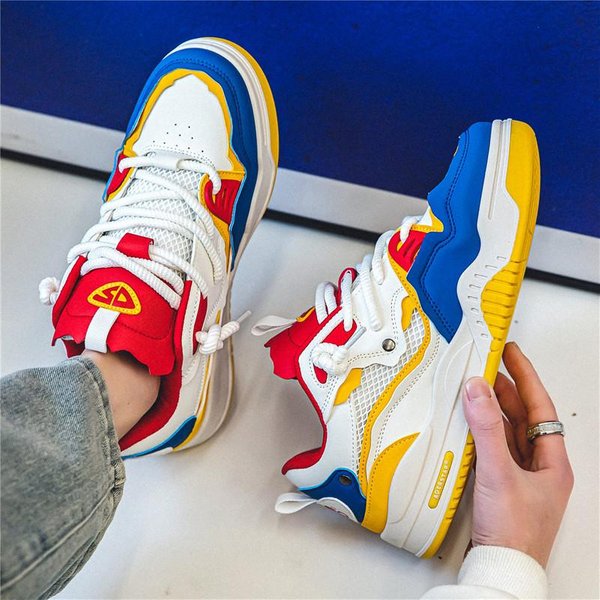 Zapatillas Deportivas Casuales Para Hombre Zapatos Deportivos Masculinos Retro DiseñAdor Moda CóModas Plataforma Corredor Hombre Zapatos Para Caminar Zapatos Deportivos 39-image
