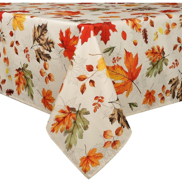 Mantel Rectangular De Hoja De Arce OtoñAl DecoracióN De Mesa Impermeable Para Boda Fiesta DecoracióN De AccióN De Gracias 90X140Cm Beige-image