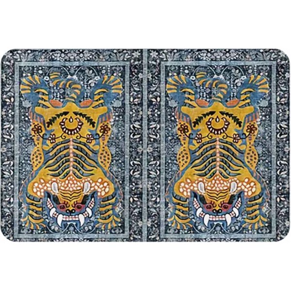 Tygr Persiancki Styl Etniczny AntypośLizgowy Wycieraczka Mata PodłOgowa Dywanik Do Zbierania Piasku Do Kuchni WejśCia Domu Sypialni Mata Na Stopy 60X40 Cm-image