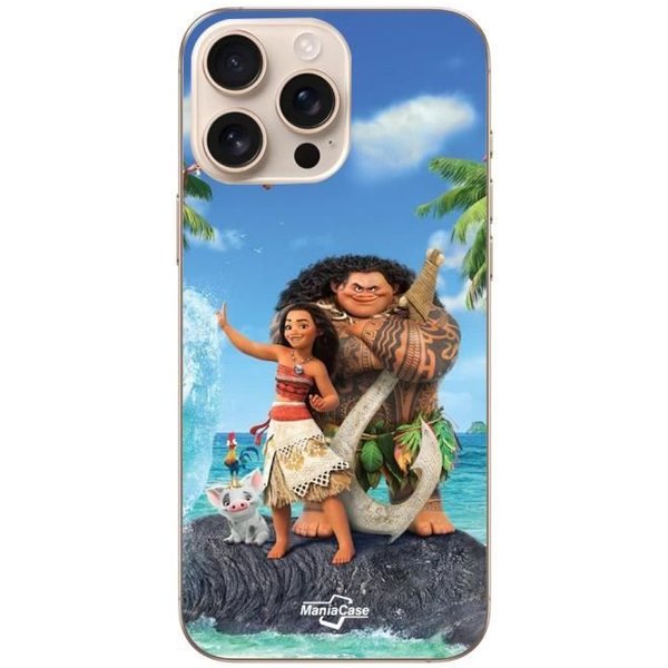 Coque - Maniacase - Iphone 16 Pro Max - Souple - Noir - Anime-image