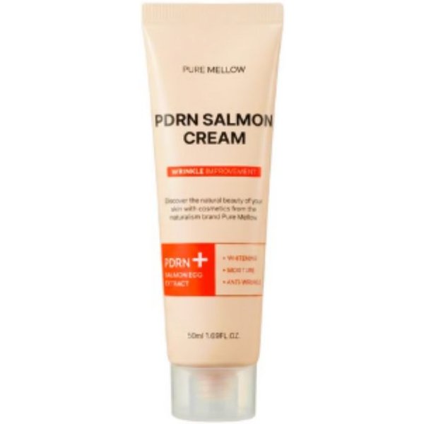 Pure Mellow Pdrn Krem ŁOsosiowy 50Ml NawilżAjąCy UjęDrniająCy RozjaśNiająCy Przeciwzmarszczkowy KoreańSka PielęGnacja Twarzy Krem Beige-image