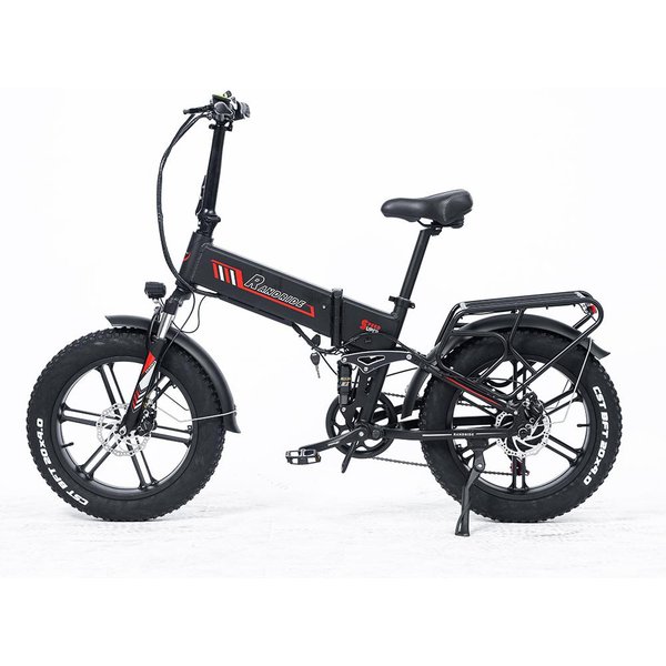 Bicicleta EléCtrica Plegable Randride 20*4.0 Llantas Anchas Frenos De Disco Duales Bicicleta EléCtrica Motor De 1000W SuspensióN Total Bicicleta EléCtrica YX20M-image