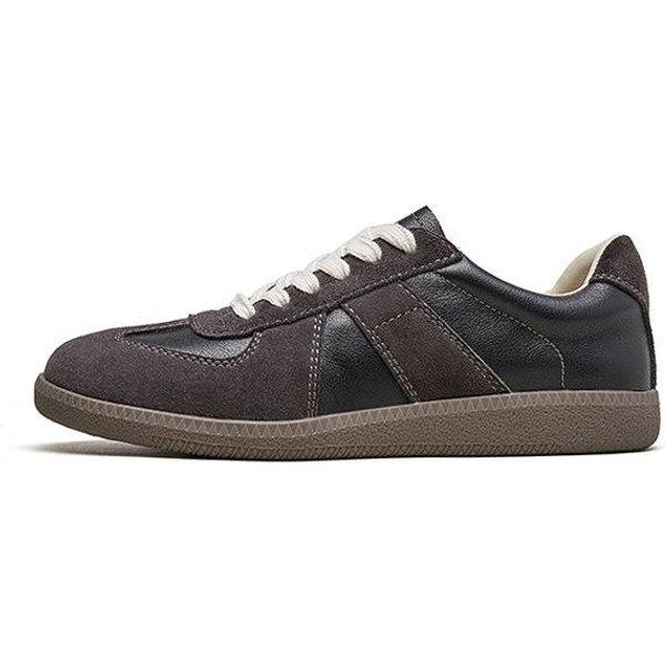 Par De Zapatillas De Entrenamiento OtoñO Nuevo VersáTil Retro Zapatillas Forrest Gump Suela Gruesa Deportes Zapatos Blancos Zapatos Casuales De Skate Para Hombre 42 Black-image