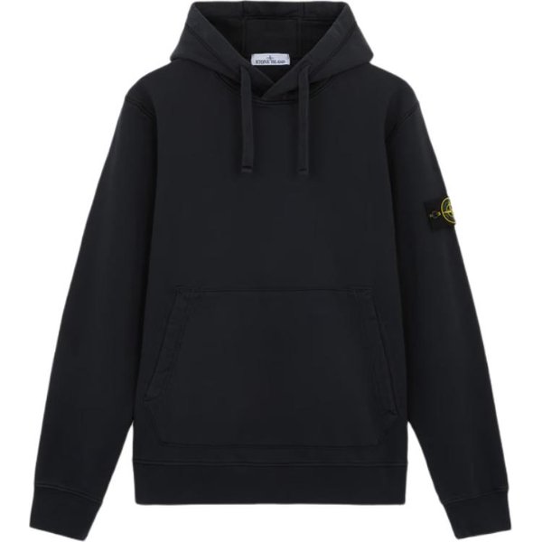 Stone Island Bluza Z Kapturem I DłUgim RęKawem Z Naszywką Na Lewym RęKawie MęSka Bluza K2S1561000-62S0051-V0020 L Black-image