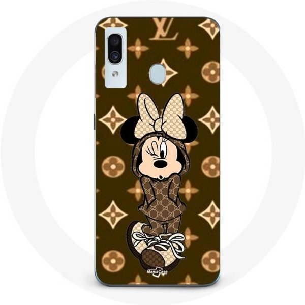 Coque Maniacase Pour Samsung Galaxy A30 Minnie Disney Lv Marron-image