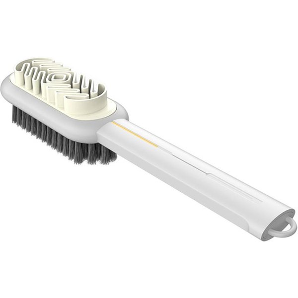 Juego De Borradores De Goma Para Limpiar Botas De 2 Lados Con Mango Largo, Cepillo Para Limpiar Manchas De Zapatos Y Gamuza, Cepillo Para Zapatos, Limpieza De Gamuza, Cuidado De Zapatos Blanco-image