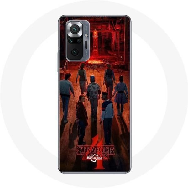 Coque Pour Xiaomi Redmi Note 10 Pro Stranger Things Affiche Equipages Fan Art Saison 4-image