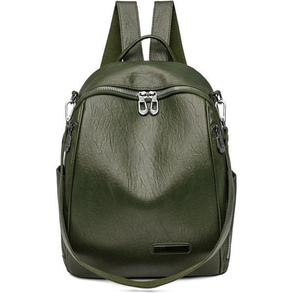 Nueva Mochila VersáTil Para Mujer Casual Y A La Moda Cuero Suave Gran Capacidad Mochila Para Desplazamientos Bolsa De Viaje Multifuncional-image