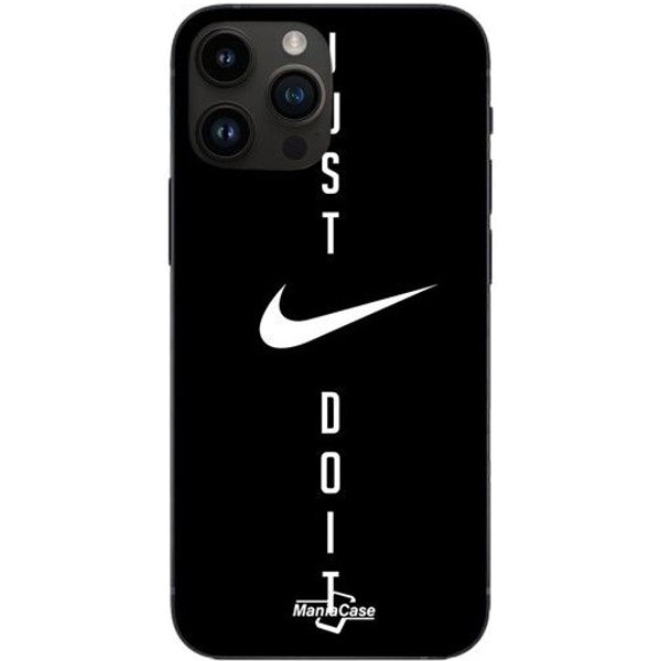 Funda De TeléFono - Nike - Iphone 15 Pro - Flexible - Silicona - Just Do It Negro-image