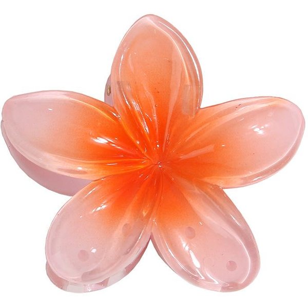 Nuevo Clip De Pelo AcríLico De Flor Grande Degradado Para Mujer, Horquillas Dulces, Pinzas Para El Pelo, Pasadores De Pinza De Cangrejo, Accesorios Hawaianos Para El Cabello 1PCS-image