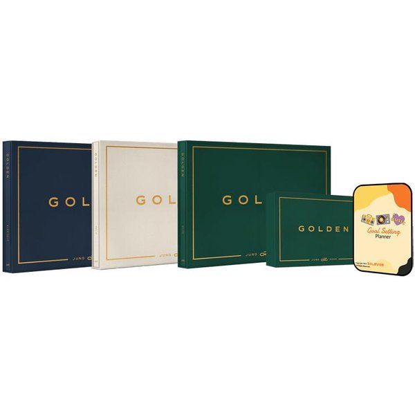 Jung Kook (Bts) ÁLbum De Oro Shine+Solid+Substance+Weverse (4 Album Full Set)-image