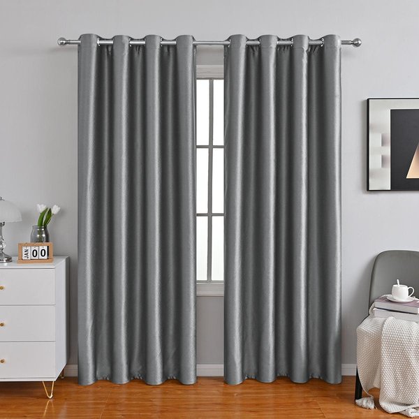 1 Szt. Minimalistyczne I EnergooszczęDne ZaciemniająCe ZasłOny Praga Do Sypialni I Salonu 100X130Cm&Grommet Top-image