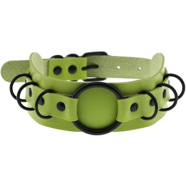Halloween Cosplay Goth Zielony Choker ObrożA Naszyjniki Dla Kobiet Emo Punk Czarny Spike Geometryczny Wisiorek Naszyjnik Y2K BiżUteria Prezenty-image